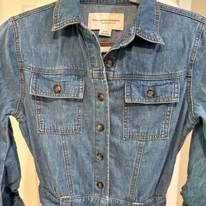 Anthropologie Pilcro Blue Denim Jumpsuit